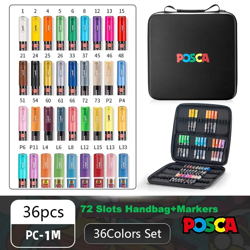 POSCA Markers Set in Handbag