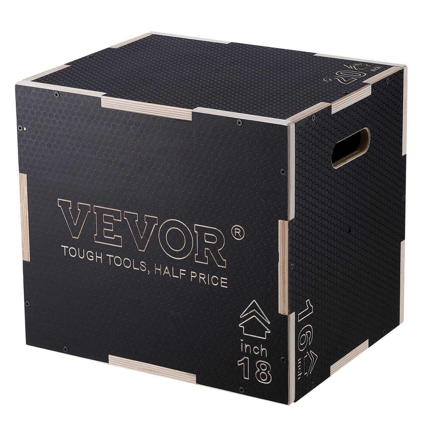 3 in 1 Plyometric Jump Box (20 x 18 x 16 inch)