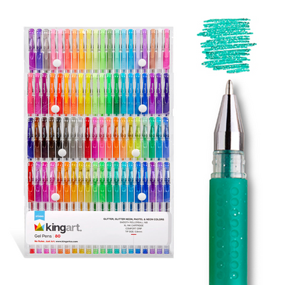 Gel Pens 80 Glitter Colors
