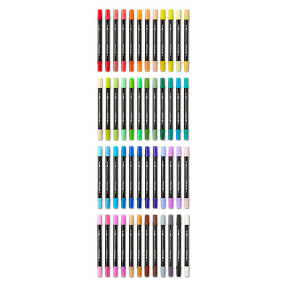 Dual Tip Acrylic Paint Pens - 48 Colors
