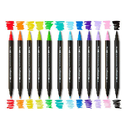 Dual Tip Acrylic Paint Pens - 48 Colors