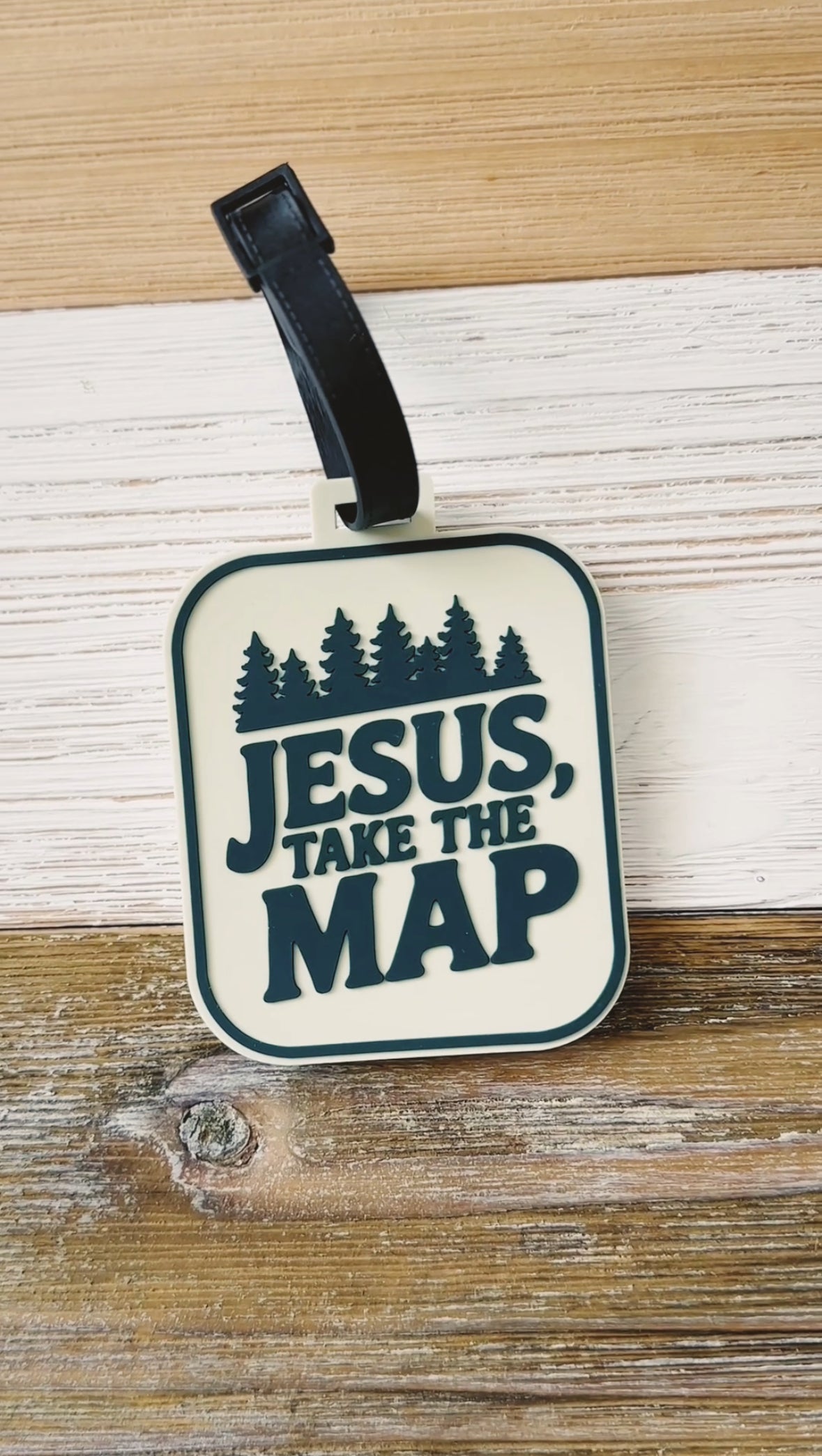 Jesus Take The Map Luggage Tag