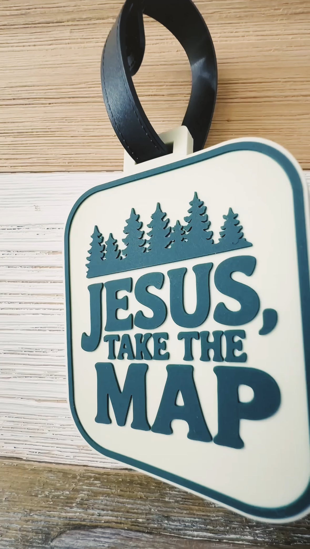 Jesus Take The Map Luggage Tag