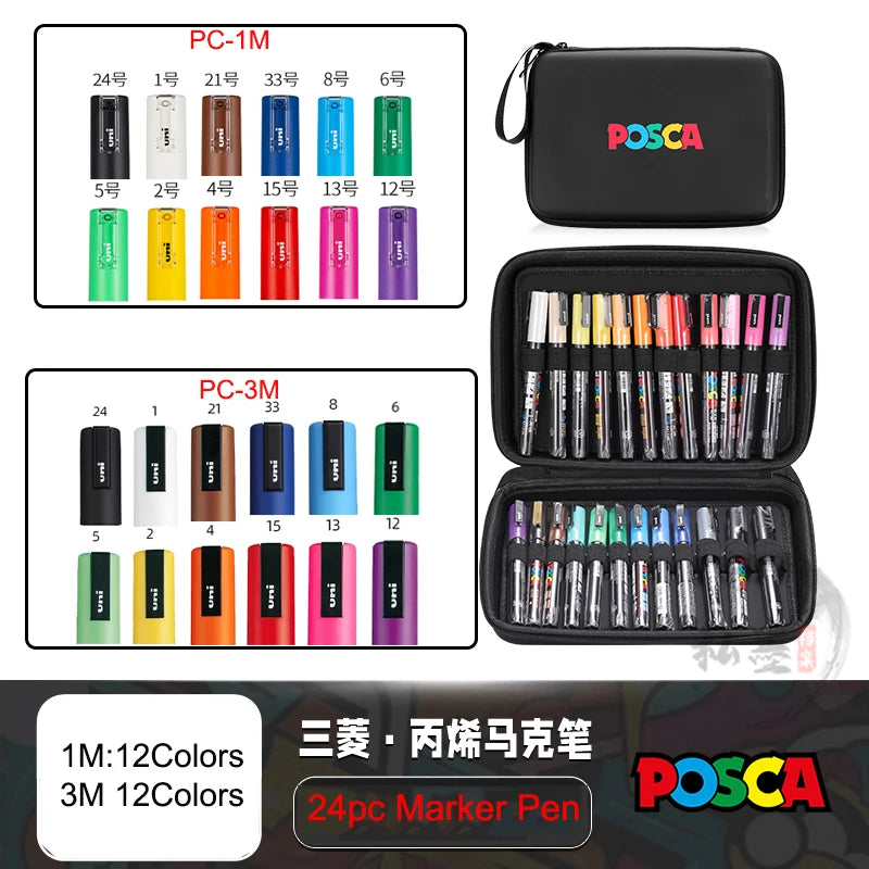 POSCA Markers Set in Handbag