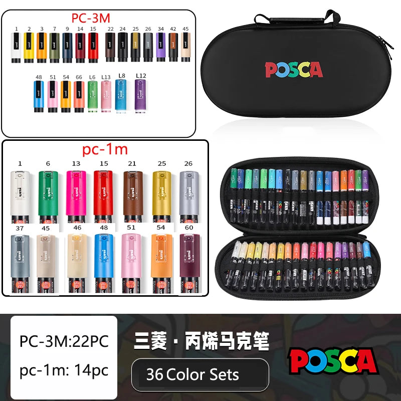 POSCA Markers Set in Handbag
