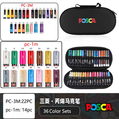 POSCA Markers Set in Handbag