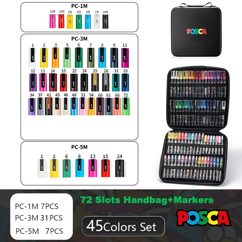 POSCA Markers Set in Handbag