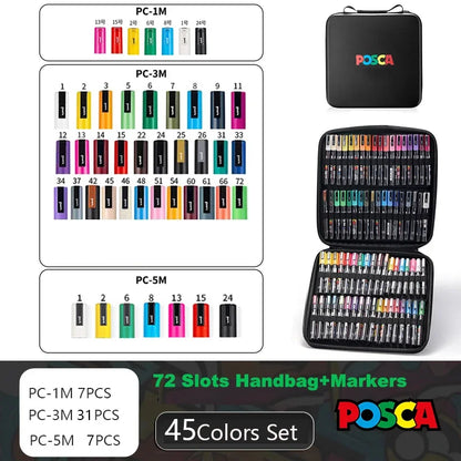 POSCA Markers Set in Handbag