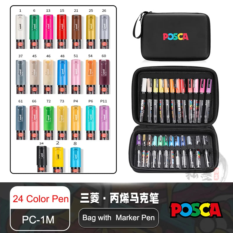 POSCA Markers Set in Handbag