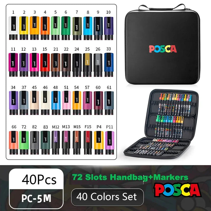 POSCA Markers Set in Handbag