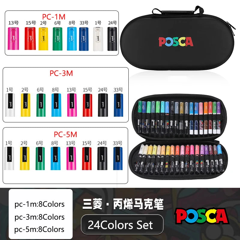 POSCA Markers Set in Handbag