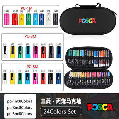 POSCA Markers Set in Handbag