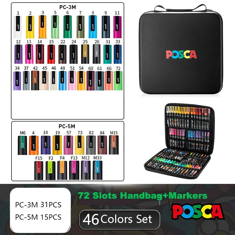 POSCA Markers Set in Handbag
