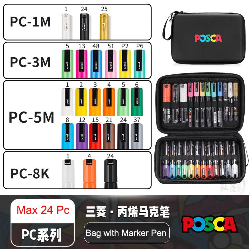 POSCA Markers Set in Handbag