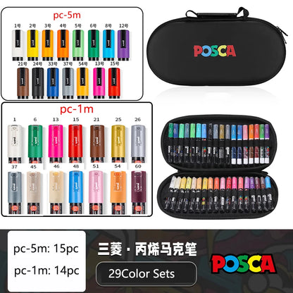 POSCA Markers Set in Handbag