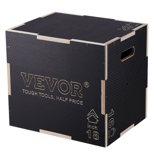 3 in 1 Plyometric Jump Box (20 x 18 x 16 inch)