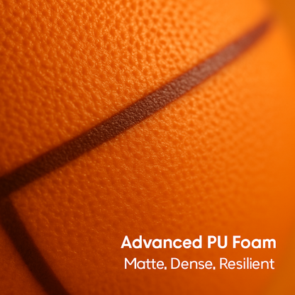Silent Foam Basketball with Hoop for Indoor Training
